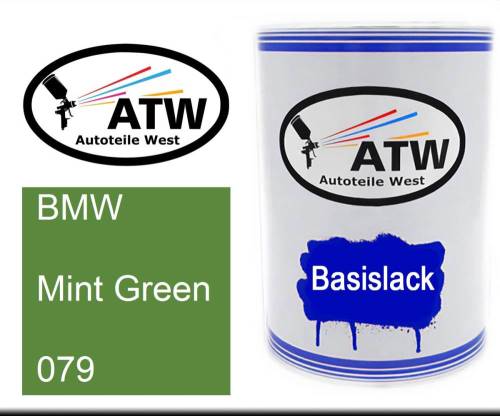 BMW, Mint Green, 079: 500ml Lackdose, von ATW Autoteile West.